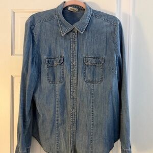 Western Snap Jean Shirt • Faded Glory • SZ L
